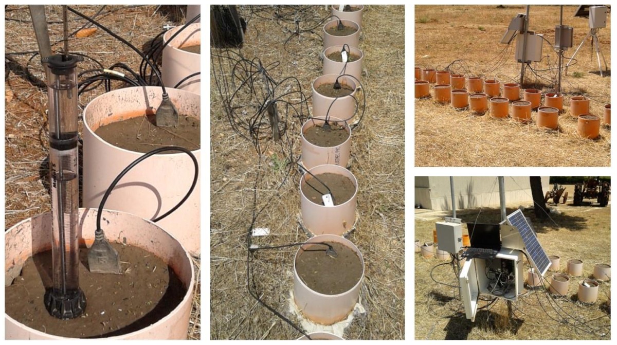 Applicazione del TDR in una ricerca in vaso per la valutazione del miglioramento del contento idrico di un suolo argilloso mediante carbone vegetale (biochar)